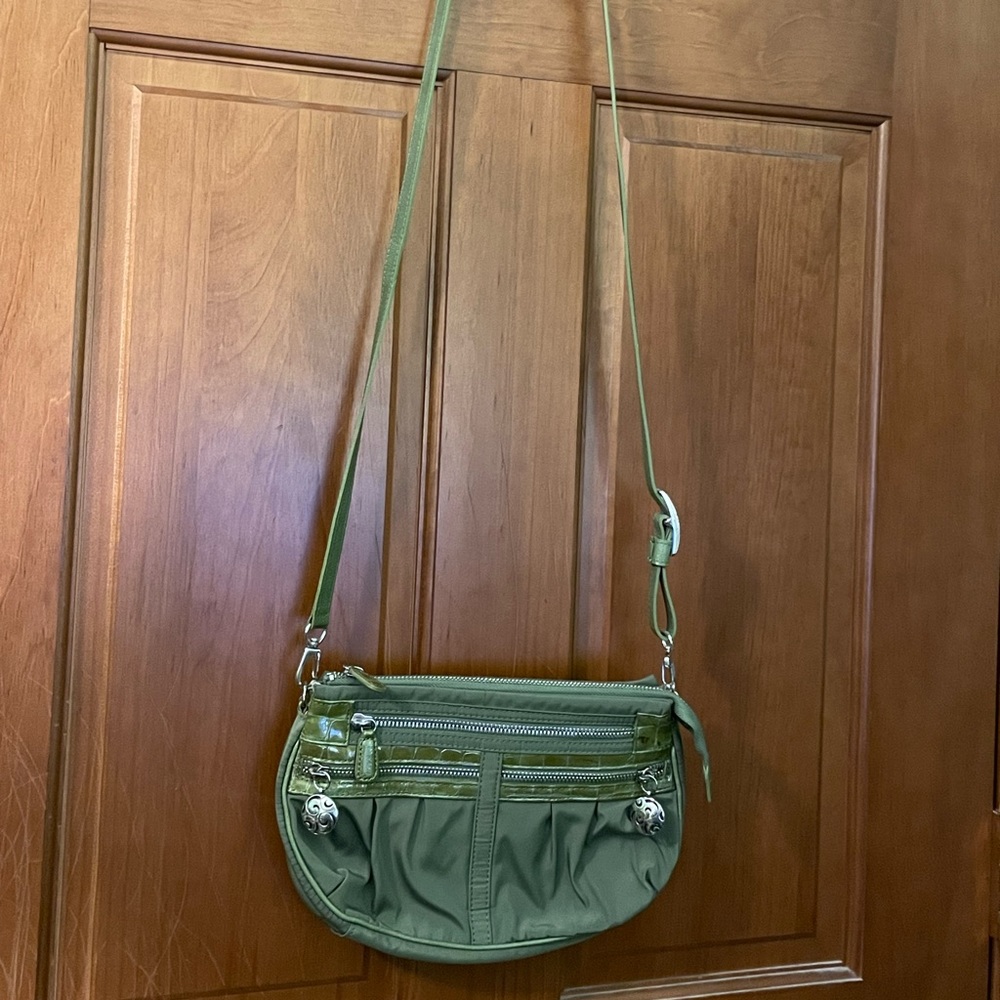 Authentic Brighton Olive Green Crossbody Bag Purse